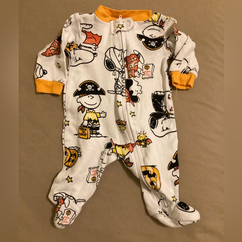Peanuts Halloween Newborn Baby Onesie